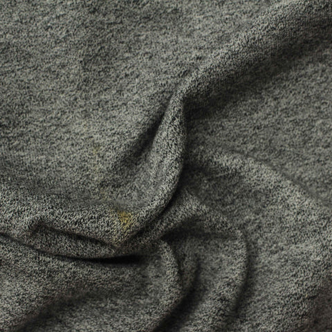 Grey Marl French Terry, Poly-Cotton, 310 gsm