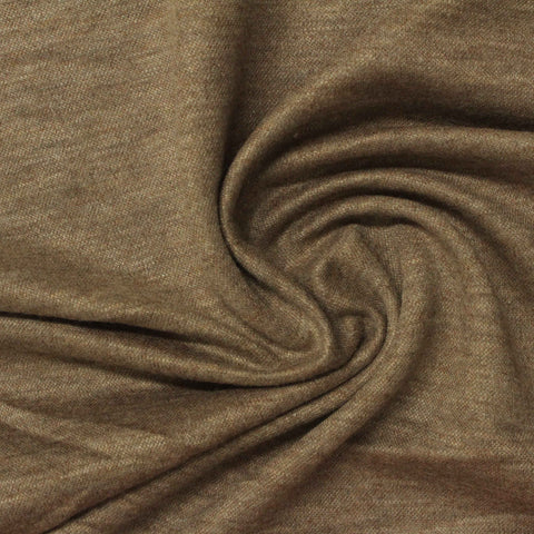 Polyester Viscose Interlock Knit Fabric, 170 gsm, 160 cm — Khaki, ref EF-238573