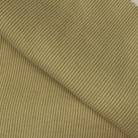 Polyester Stretch Rib Knit Fabric, 586 gsm, 105 cm — Khaki