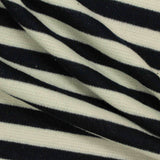 Black Horizontal-Stripe Knit, Polyester — photo 3