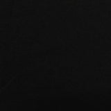 Brushed Polyester Stretch Chunky Knit Fabric, 200 gsm, 160 cm — Black — photo 3