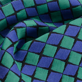 Blue Check Jacquard, Cotton-Poly — photo 3