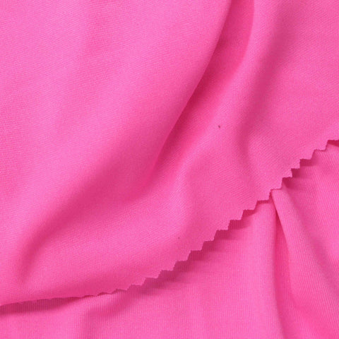 Polyester Stretch Milk Silk Knit Fabric, 145 gsm, 175 cm — Pink