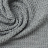 Polyester Viscose Waffle Knit Fabric, 220 gsm, 170 cm — Grey — photo 3