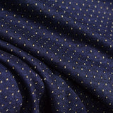 Navy Dots Jacquard, Poly-Viscose — photo 3