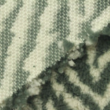 Dark Green Wavy-Animal Print Minky, Polyester — photo 3