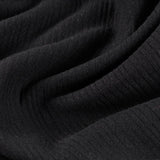 Polyester Stretch Knit Fabric, 265 gsm, 160 cm — Black — photo 3