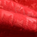 Red Abstract Jacquard, Poly-Wool — photo 3