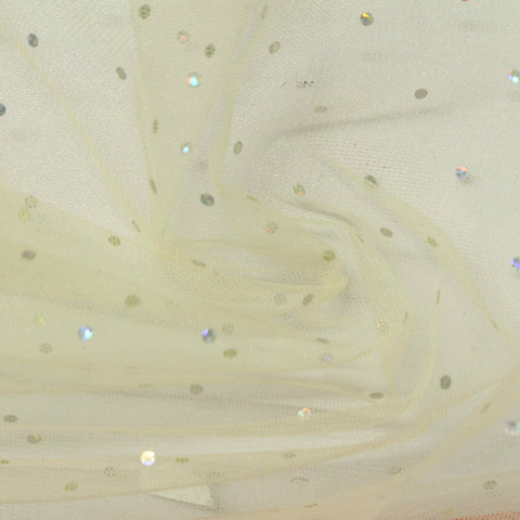 100% Polyester Mesh Fabric, 23 gsm, 150 cm — White