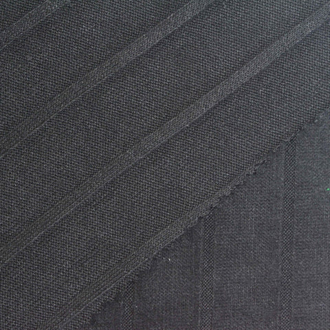 Dark Grey Vertical-Stripe Rib Knit, Viscose-Poly, 200 gsm