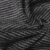 Light Grey Horizontal-Stripe Chunky Knit, Polyester — photo 3