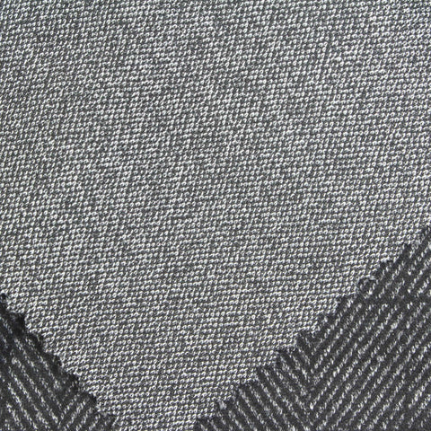Grey Herringbone Jacquard, Polyester, 420 gsm