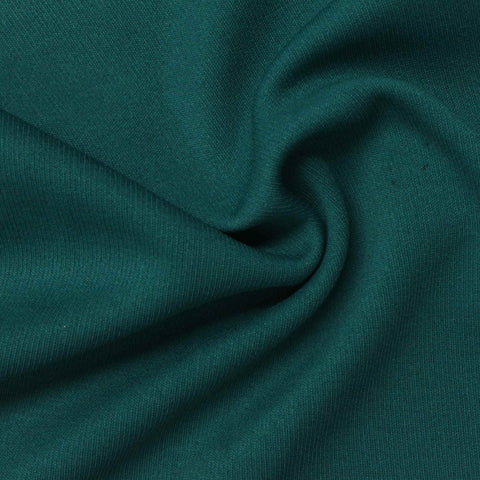 Deep Teal Rib Knit, Polyester