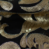 Gold Sequin Mesh, Polyester — photo 3