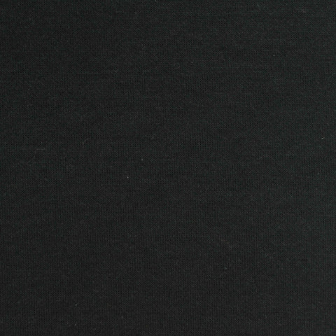 Cotton Polyester Scuba Knit Fabric, 280 gsm, 180 cm — Black