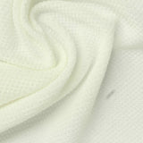 Jacquard Acetate Polyester Stretch Interlock Knit Fabric, 230 gsm, 143 cm — White — photo 3