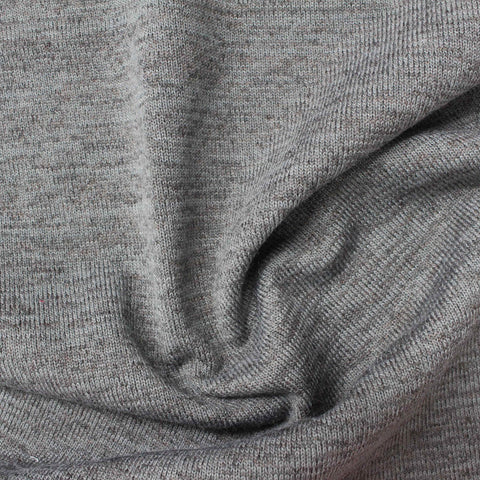Grey Marl Jersey Knit, Polyester, 328 gsm