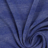 Blue Heathered-Marl Jersey Knit, Poly-Viscose — photo 3