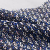 Blue Textured Chunky Knit, Poly-Cotton — photo 3