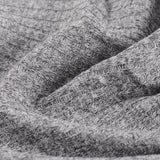 Grey Heather Rib Knit, Polyester — photo 3
