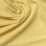 Light Yellow Marl Jersey Knit, Poly-Linen — photo 3