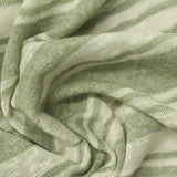 Light Green Horizontal-Stripe Knit, Viscose-Poly — photo 3