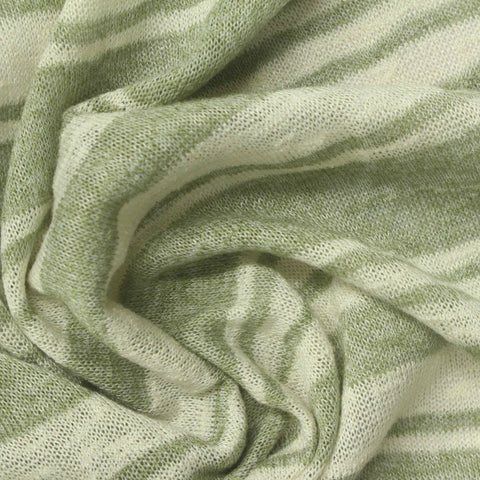 Light Green Horizontal-Stripe Knit, Viscose-Poly, 165 gsm, 168 cm, ref EF-272866