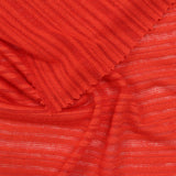 Red Textured-Band Chunky Knit, Viscose-Poly — photo 3