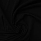 Viscose Polyester Blend Stretch Jersey Knit Fabric, 162 gsm, 165 cm — Black — photo 3