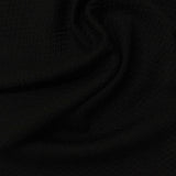 Jacquard Polyester Stretch Knit Fabric, 220 gsm — Black — photo 3