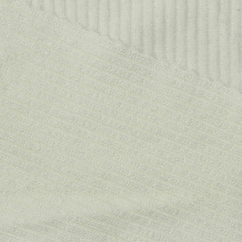 White Ribbed Rib Knit, Viscose-Poly