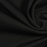 Polyester Stretch Sateen Fabric, 200 gsm, 165 cm — Black — photo 3