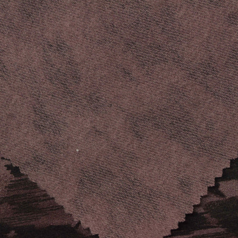 Dark Brown Animal Print French Terry, Poly-Viscose