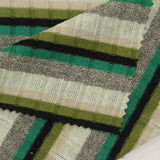 Black Horizontal-Stripe Rib Knit, Polyester — photo 3