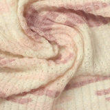 Cream Abstract Waffle Knit, Poly-Viscose — photo 3