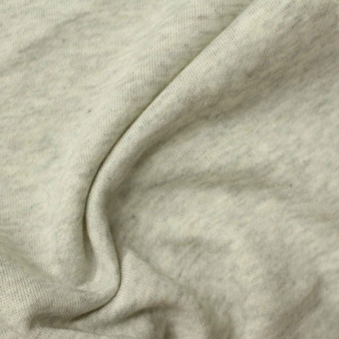 Light Grey Marl French Terry, Cotton-Poly, 280 gsm, 180 cm, ref EF-220156
