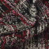 Black Abstract Interlock Knit, Polyester — photo 3