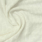 Slub Polyester Viscose Stretch Rib Knit Fabric, 185 gsm, 145 cm — White — photo 3