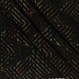 Black Wavy-Line Jacquard, Polyester — photo 3