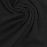 Polyester Stretch Velvet Fabric, 300 gsm, 185 cm — Black — photo 3