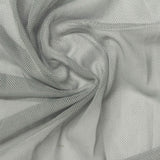 Polyester Stretch Mesh Fabric, 70 gsm, 154 cm — Grey — photo 3