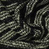 Black Horizontal-Stripe Chunky Knit, Polyester — photo 3