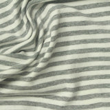 Light Grey Stripes Jersey Knit, Cotton — photo 3