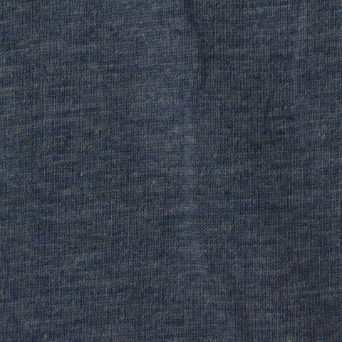 Blue Heathered-Marl Jersey Knit, Cotton-Poly, 152 gsm