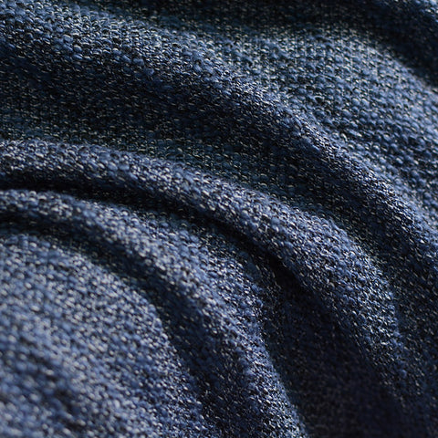 Navy Marl French Terry, Cotton-Poly, 280 gsm