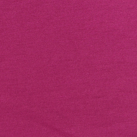 Polyester Viscose Stretch French Terry Fabric, 200 gsm, 160 cm — Pink