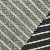 Navy Horizontal-Stripe French Terry, Cotton-Poly — photo 3