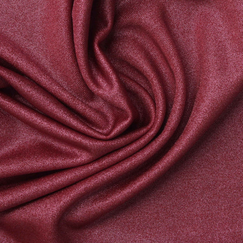 Burgundy Marl Rib Knit, Polyester, 220 gsm