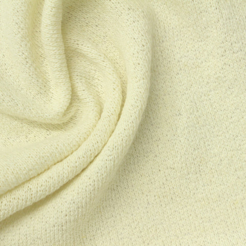 Cotton Linen Stretch Jersey Knit Fabric, 220 gsm, 160 cm — Beige