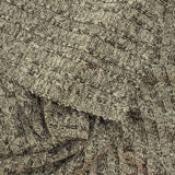 Heathered Grey Marl Rib Knit, Viscose-Poly — photo 3